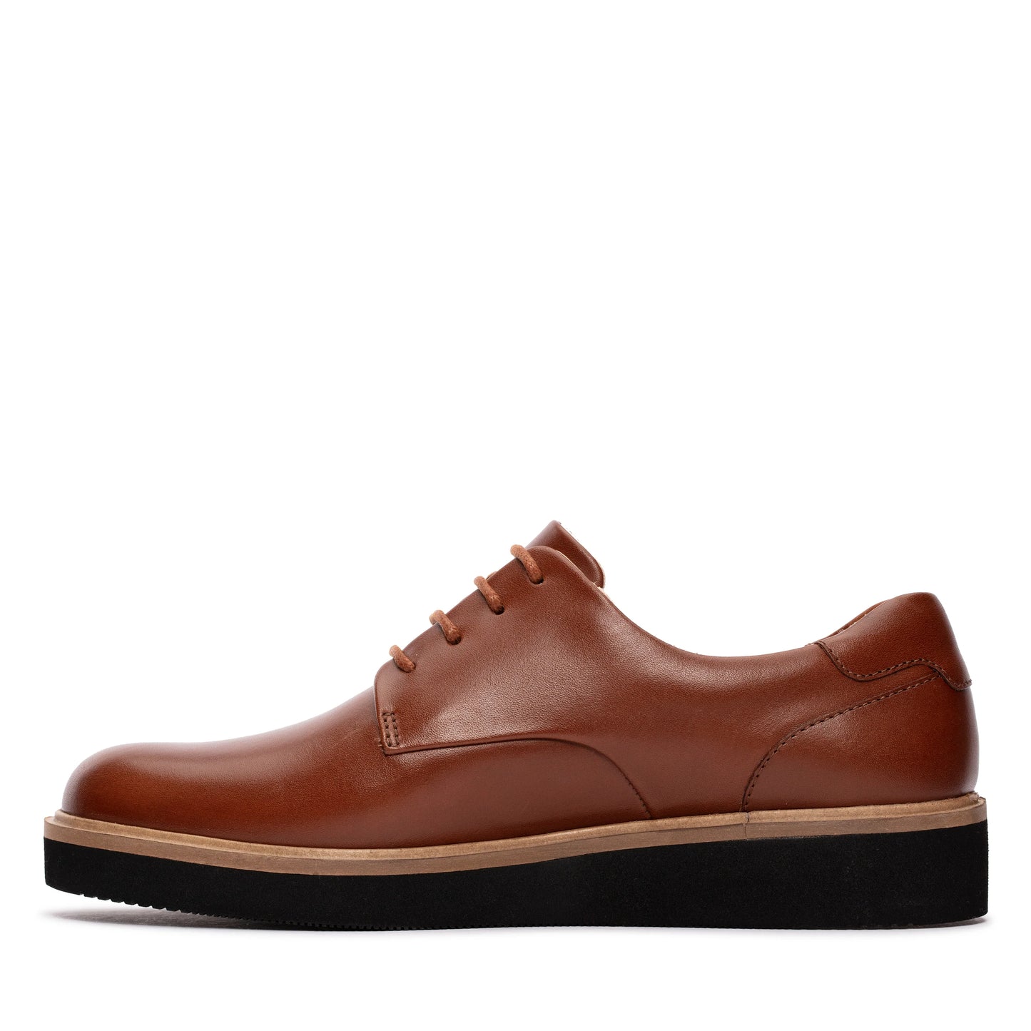 Zapatos Derby De La Marca Clarks Para Mujer Modelo Baille Lace Tan Leather En Color Marrón