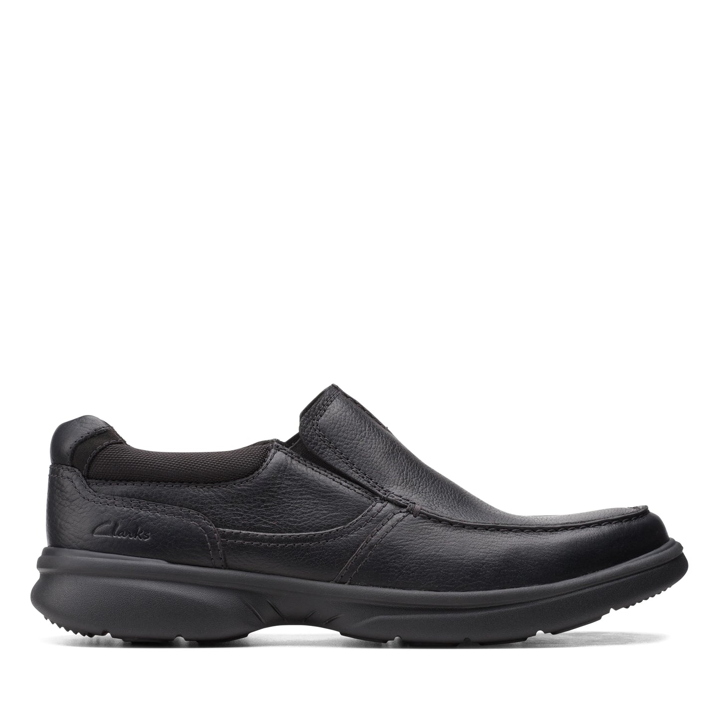 Zapatos Casual De La Marca Clarks Para Hombre Modelo Bradley Free Blk Tumbled Lea En Color Negro