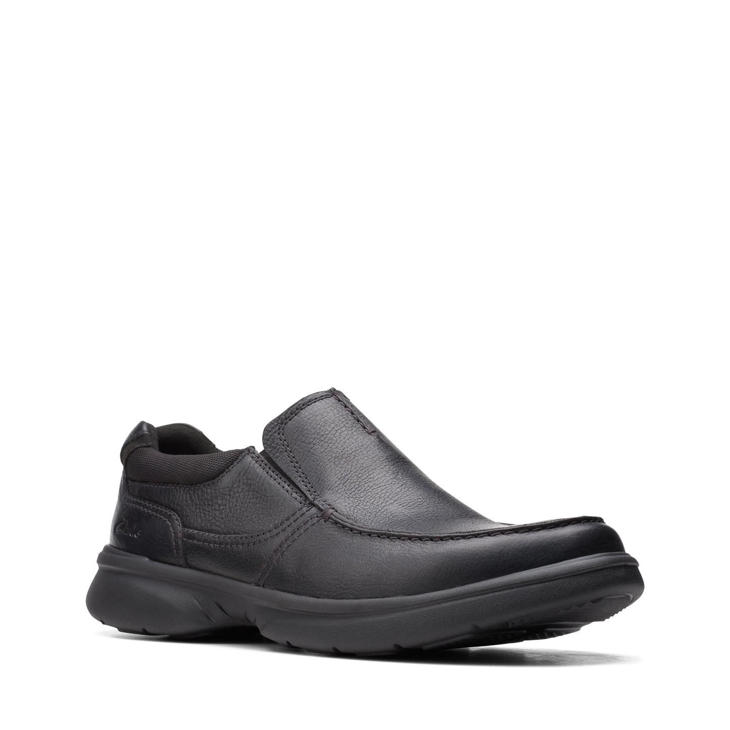 Zapatos Casual De La Marca Clarks Para Hombre Modelo Bradley Free Blk Tumbled Lea En Color Negro