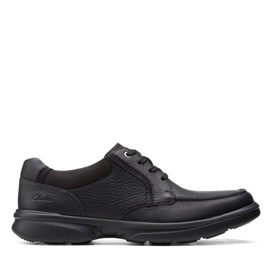Zapatos Casual De La Marca Clarks  Para Hombre Modelo Bradley Vibe Blk Tumbled Lea En Color Negro