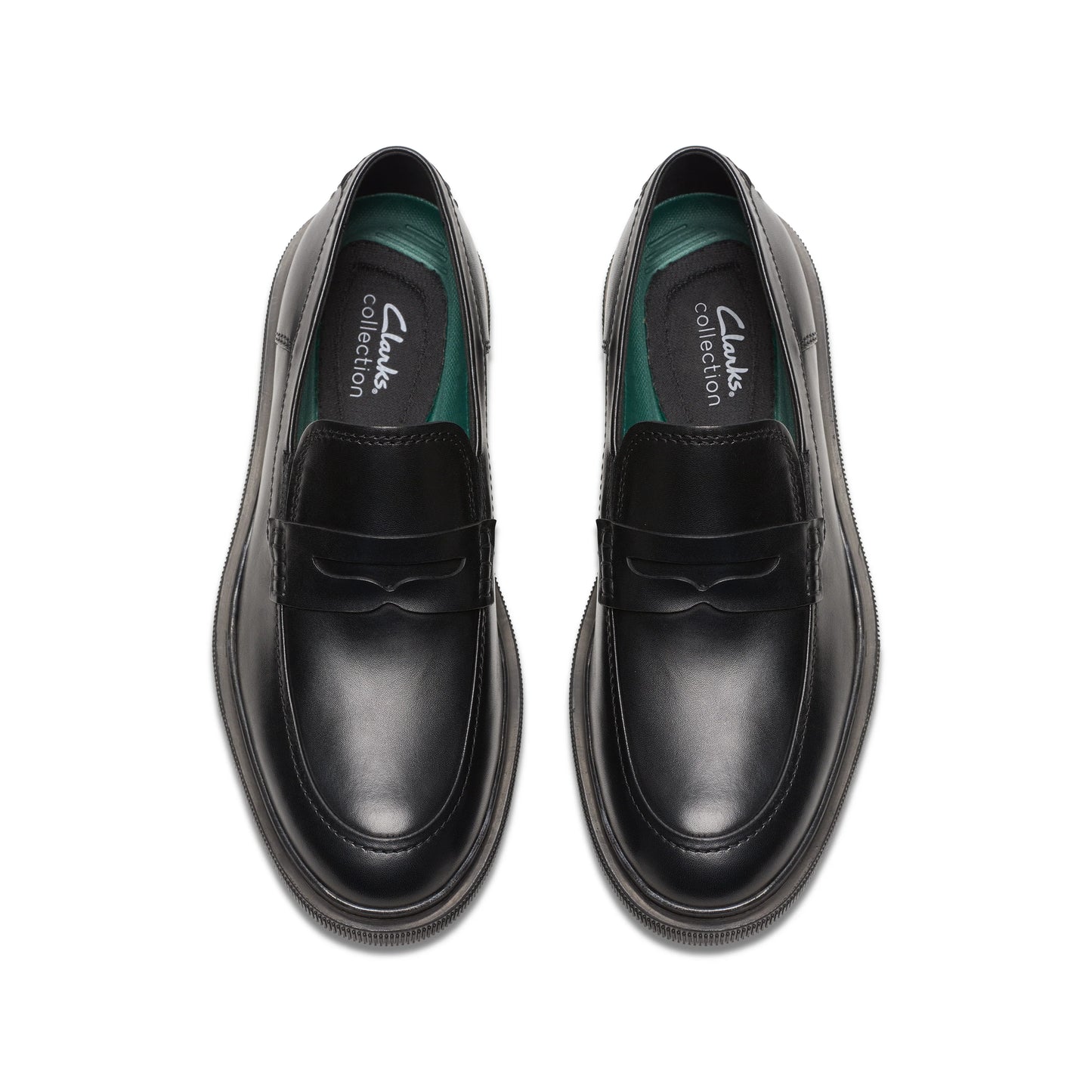 Zapatos De Vestir De La Marca Clarks Para Hombre Modelo Burchill Penny Black Leather En Color Negro