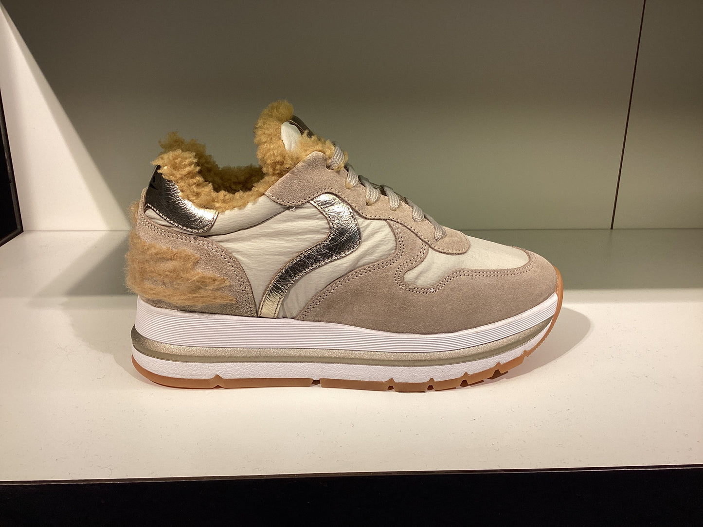 Voile Blanche | Damen Sneakers | Maran Power Fur 101 | Grau