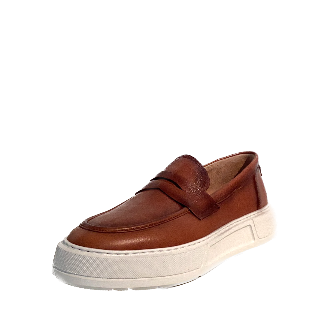 LUIS GONZALO 1966 | MOCASSINS HOMME | MOCASSINS CASQUE EN CUIR HOMME | MARRON MD 8088H