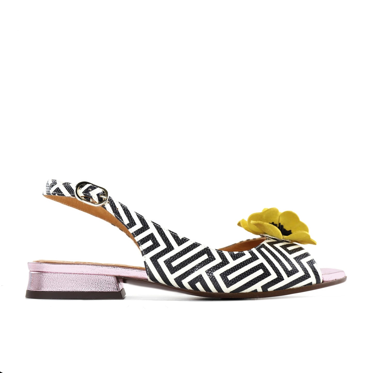 CHIE MIHARA | WOMEN'S SANDAL | TAYDA BLACK & WHITE | MULTICOLORED