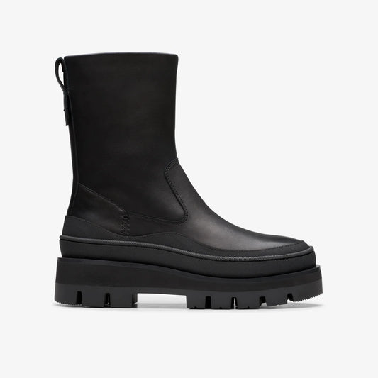 Botas De La Marca Clarks  Para Mujer Modelo Orianna2 Rise Black Leather En Color Negro