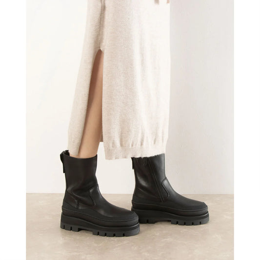 Botas De La Marca Clarks  Para Mujer Modelo Orianna2 Rise Black Leather En Color Negro