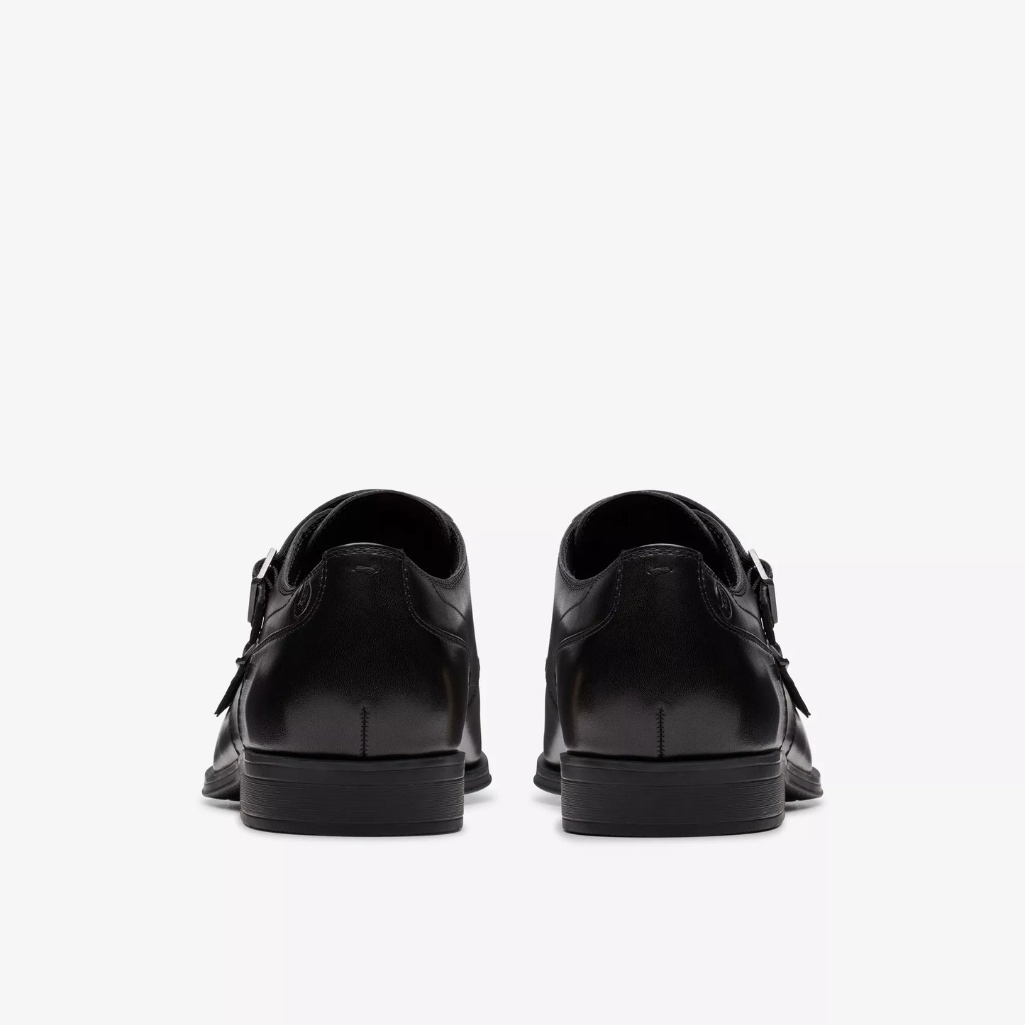 CLARKS | ZAPATOS DE VESTIR | HOMBRE | PAULTON MONK BLACK LEATHER | NEGRO