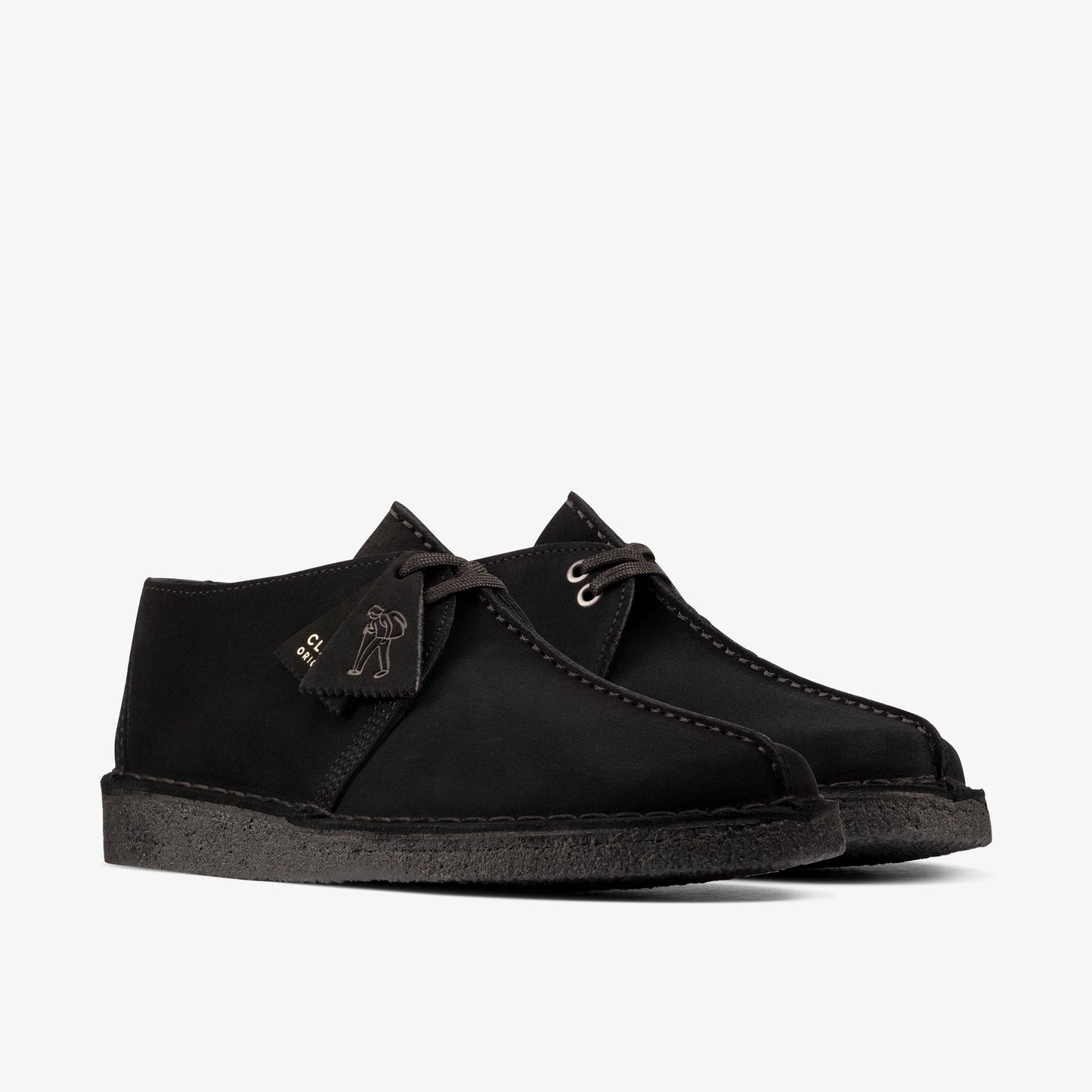 Zapatos Casual De La Marca Clarks Para Hombre Modelo Desert Trek Black Sde En Color Negro
