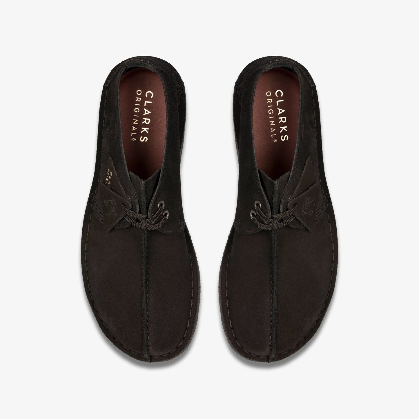 Zapatos Casual De La Marca Clarks Para Hombre Modelo Desert Trek Black Sde En Color Negro