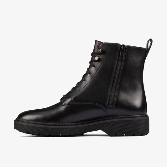 Botas De La Marca Clarks  Para Mujer Modelo Witcombe Hi 2 Black Leather En Color Negro