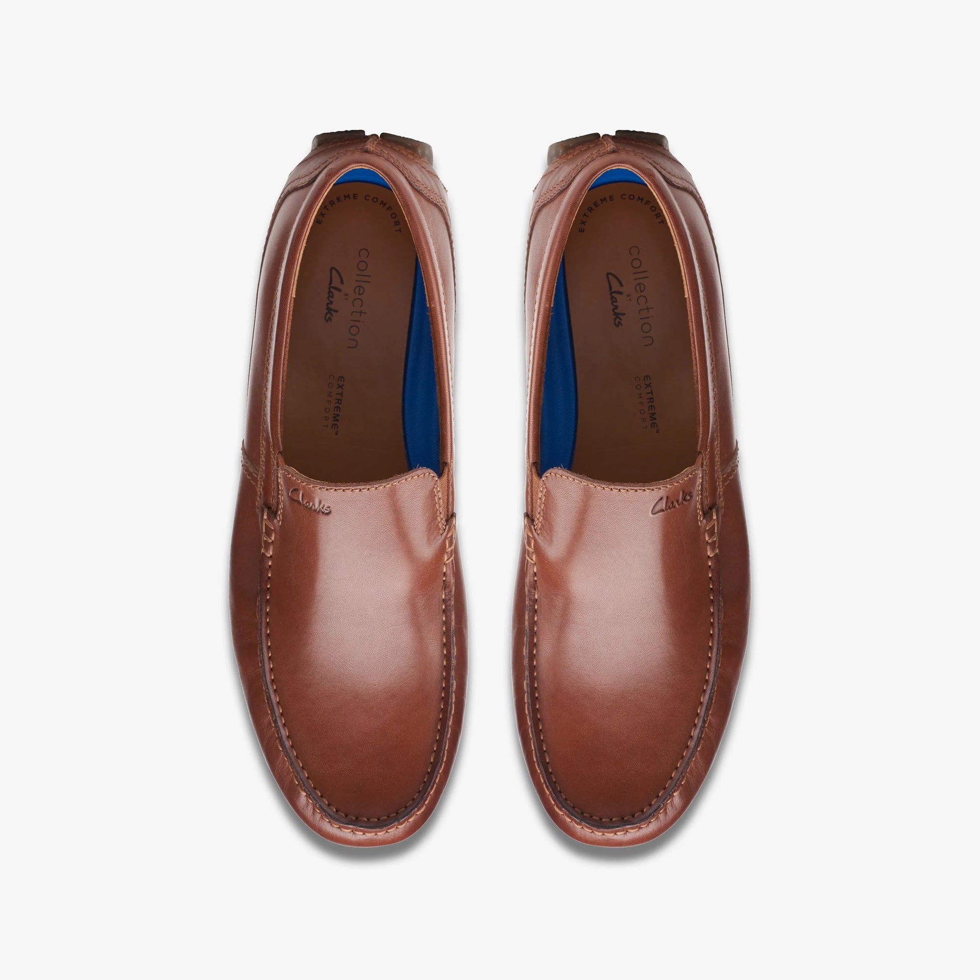 Zapatos Casual De La Marca Clarks  Para Hombre Modelo Markman Plain Dark Tan Lea En Color Marrón