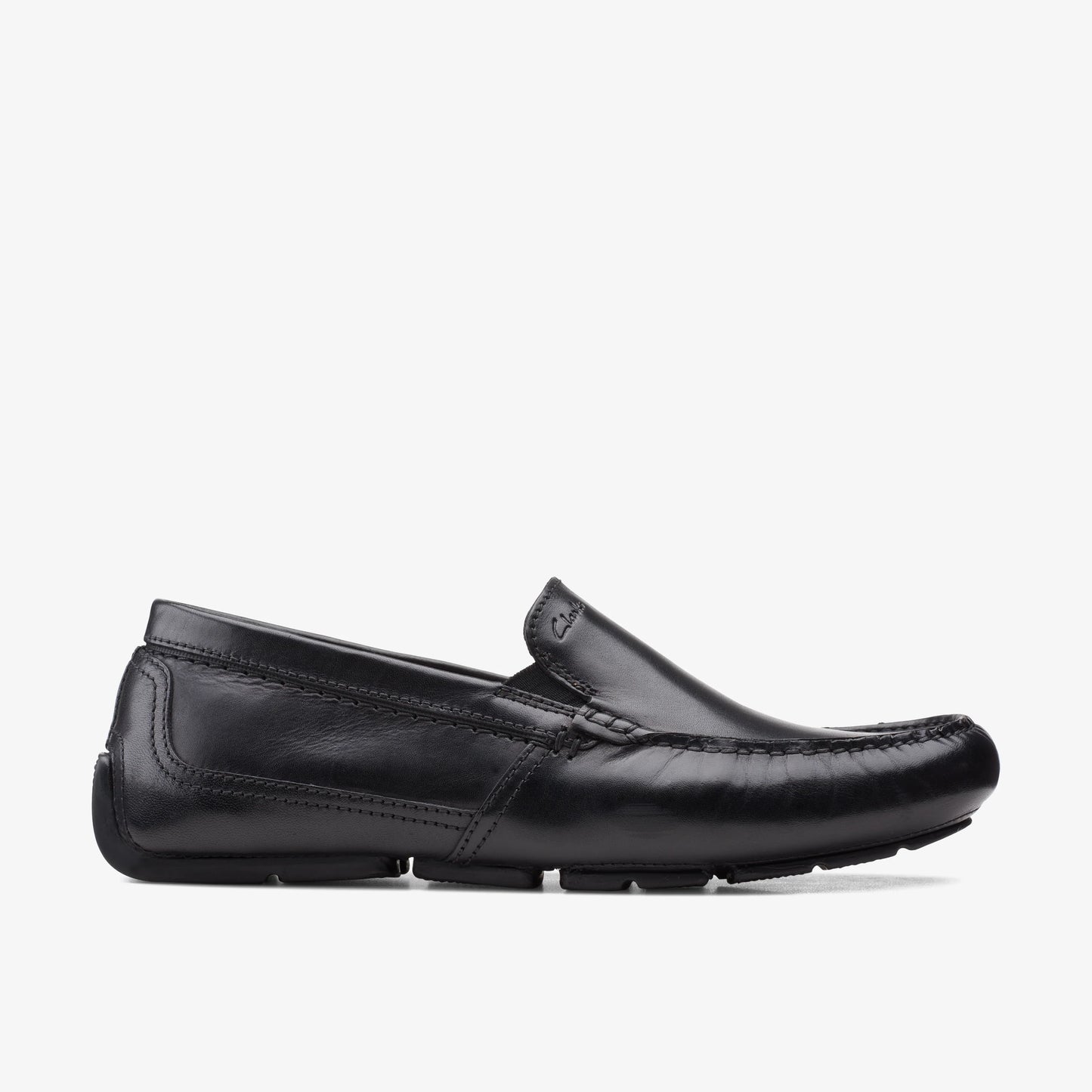 Zapatos Casual De La Marca Clarks  Para Hombre Modelo Markman Plain Black Leather En Color Negro