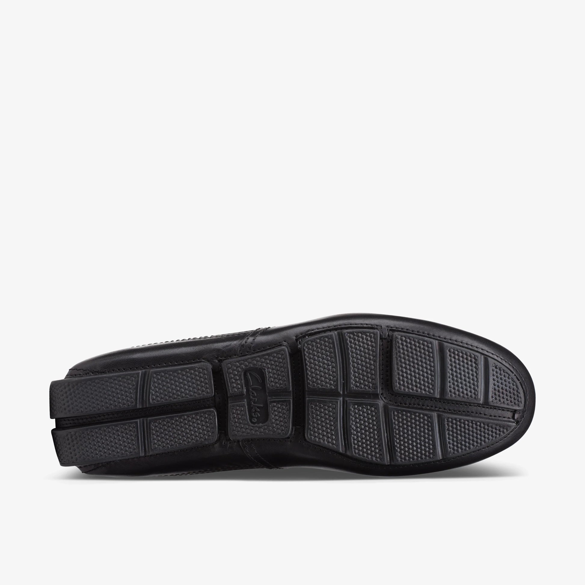 Zapatos Casual De La Marca Clarks  Para Hombre Modelo Markman Plain Black Leather En Color Negro