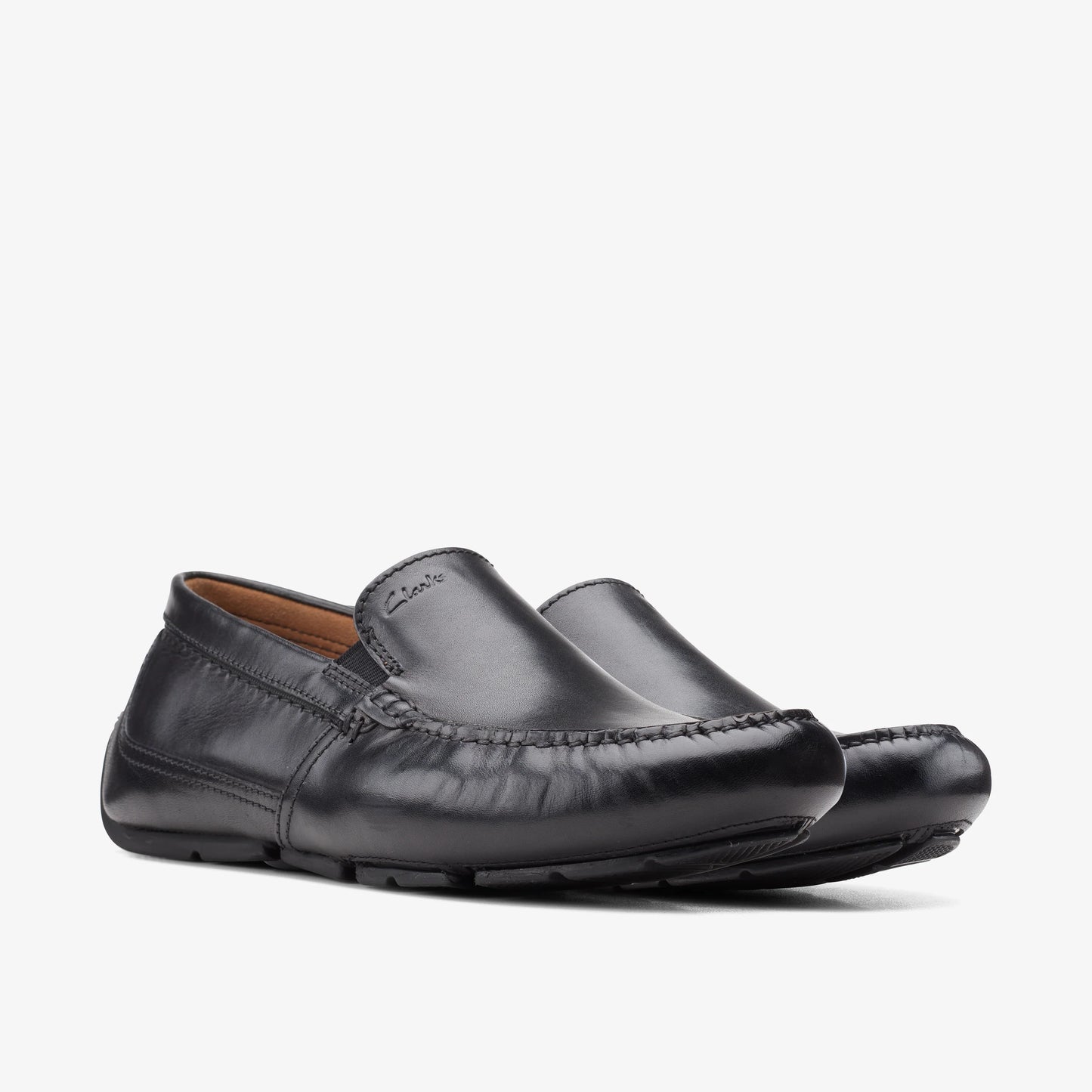 Zapatos Casual De La Marca Clarks  Para Hombre Modelo Markman Plain Black Leather En Color Negro