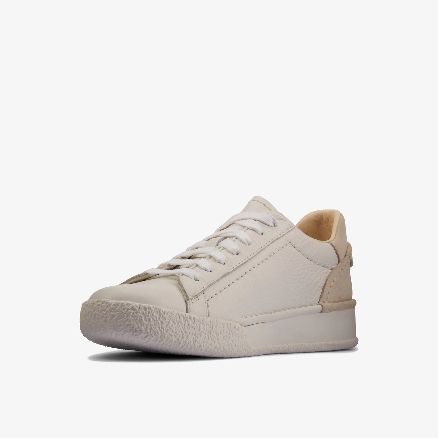 Sneakers De La Marca Clarks Para Mujer Modelo Craft Cup Lace White Leather En Color Blanco