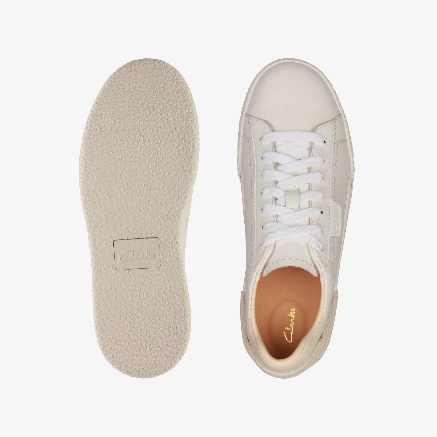 Sneakers De La Marca Clarks Para Mujer Modelo Craft Cup Lace White Leather En Color Blanco