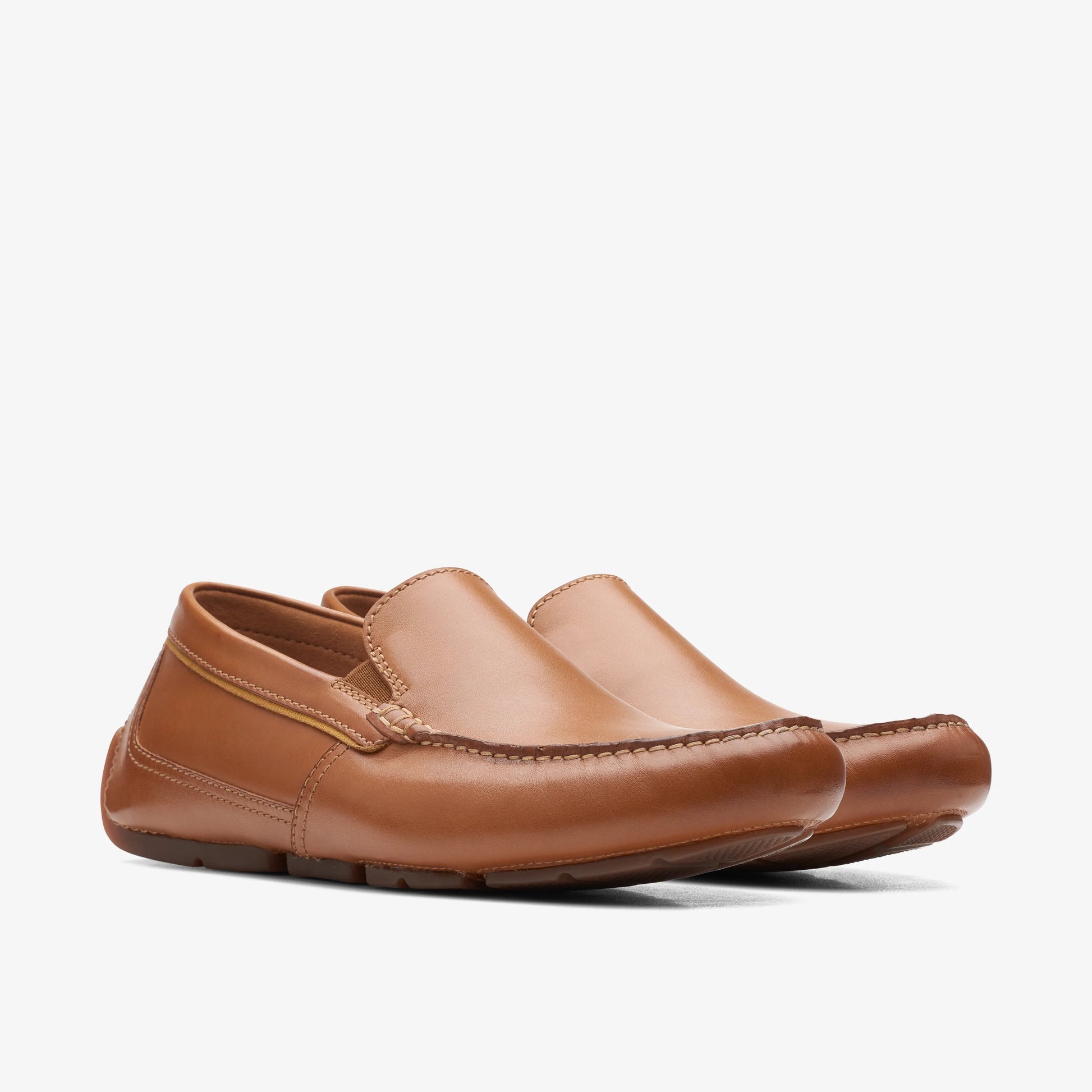 Zapatos Casual De La Marca Clarks  Para Hombre Modelo Markman Plain Tan Leather En Color Marrón