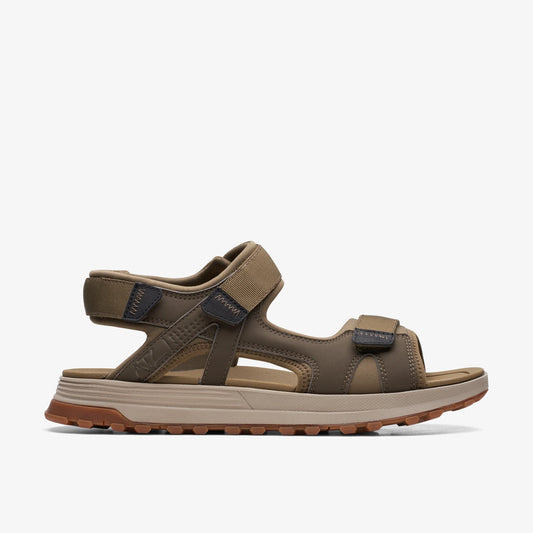 Sandalias De La Marca Clarks  Para Hombre Modelo Atl Trek Sun Olive Combi En Color Verde