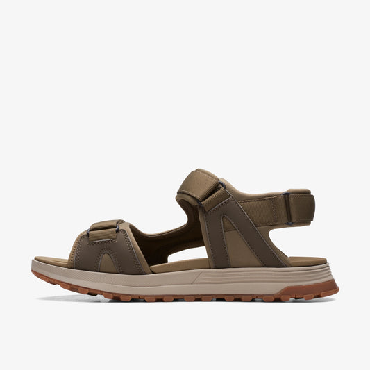 Sandalias De La Marca Clarks  Para Hombre Modelo Atl Trek Sun Olive Combi En Color Verde