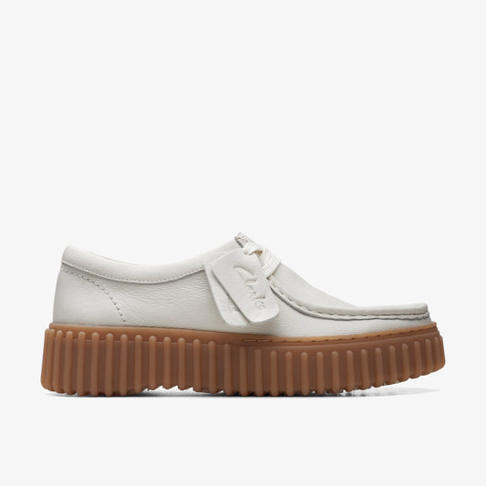Zapatos Casual De La Marca Clarks  Para Mujer Modelo Torhill Bee Off White Lea En Color Blanco