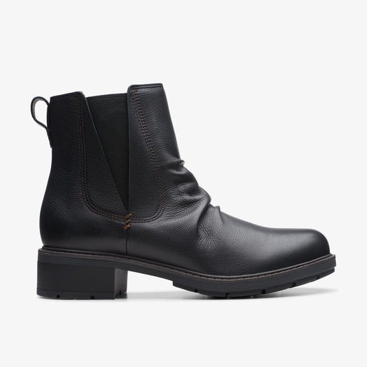 Botas De La Marca Clarks  Para Mujer Modelo Hearth Rose Black Leather En Color Negro