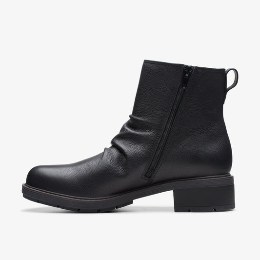 Botas De La Marca Clarks  Para Mujer Modelo Hearth Rose Black Leather En Color Negro