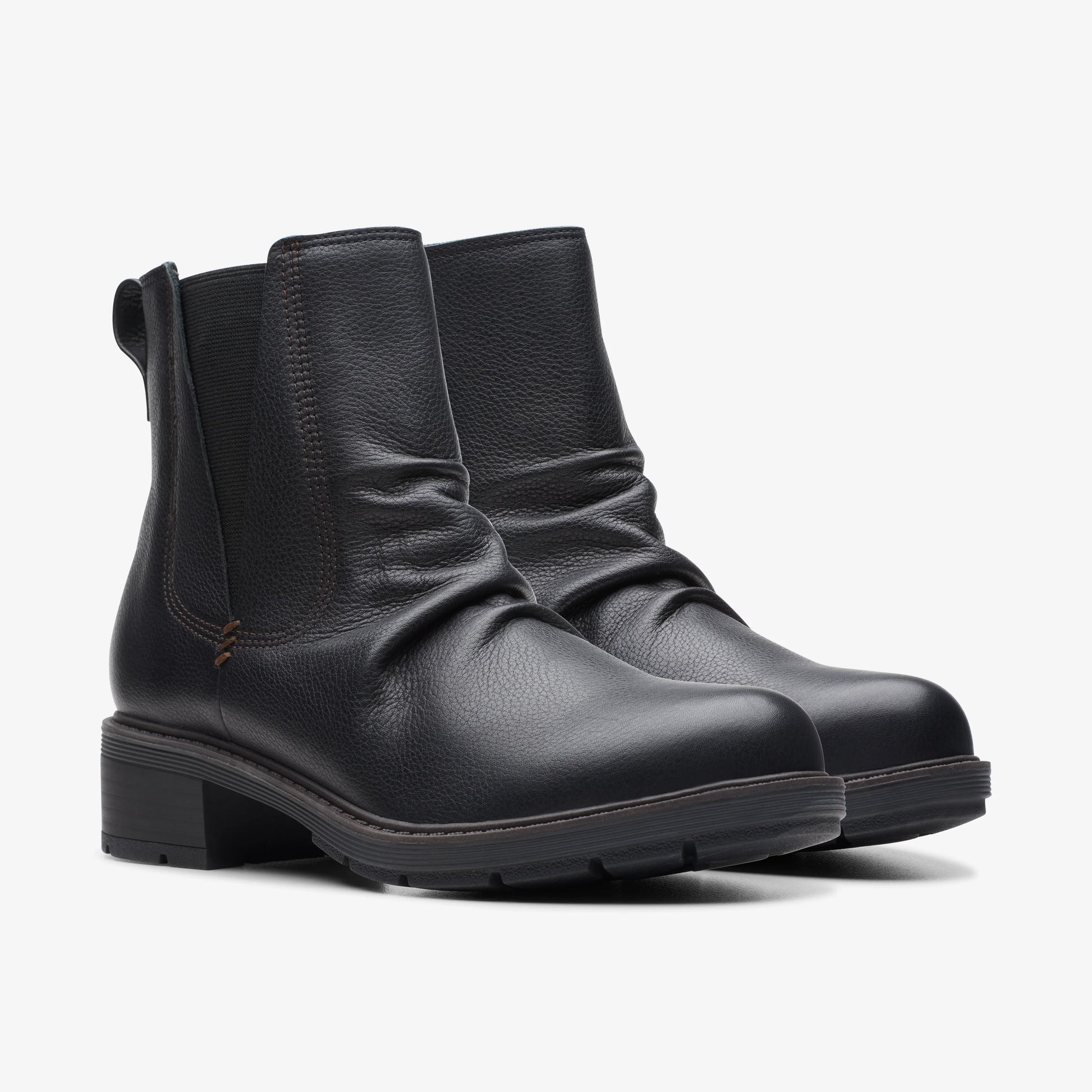 Botas De La Marca Clarks  Para Mujer Modelo Hearth Rose Black Leather En Color Negro