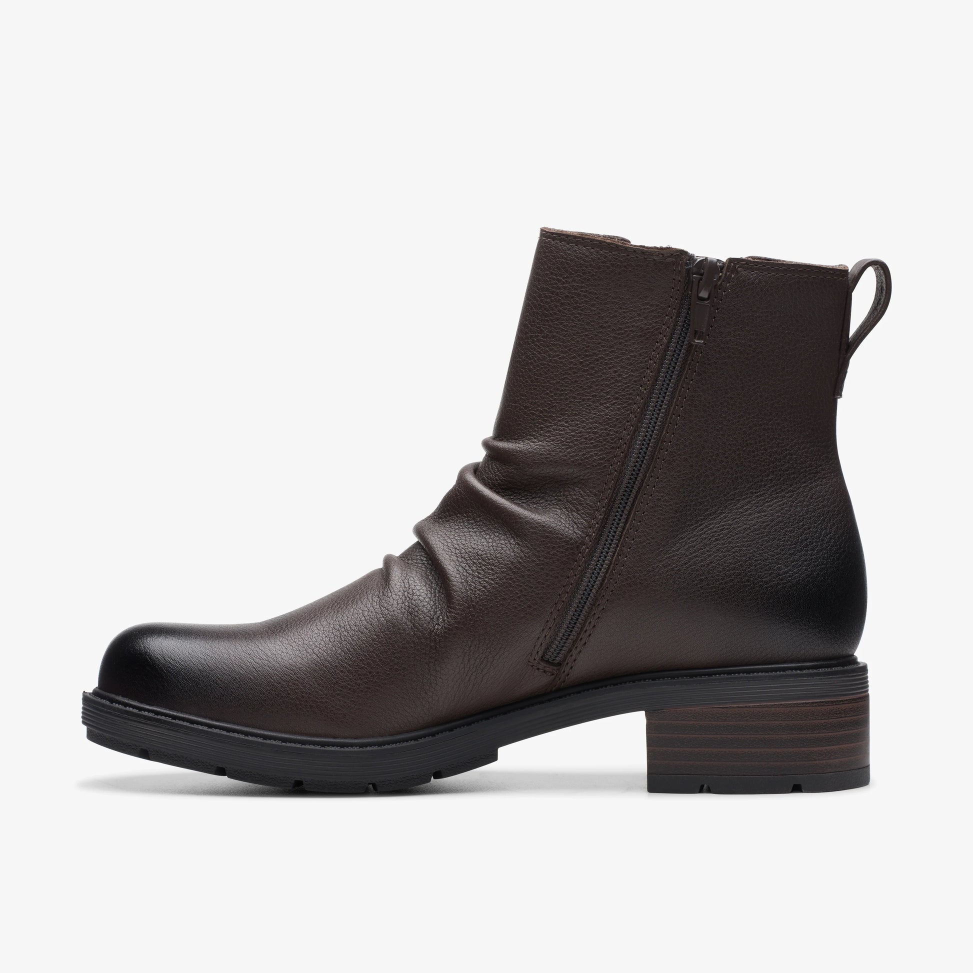 Botas De La Marca Clarks  Para Mujer Modelo Hearth Rose Dark Brown Lea En Color Marrón