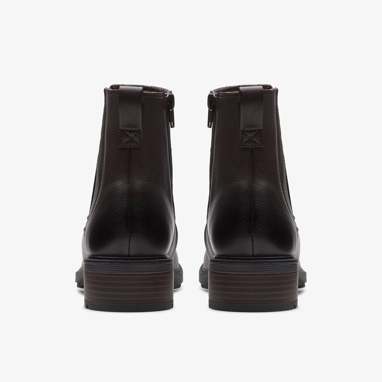 Botas De La Marca Clarks  Para Mujer Modelo Hearth Rose Dark Brown Lea En Color Marrón