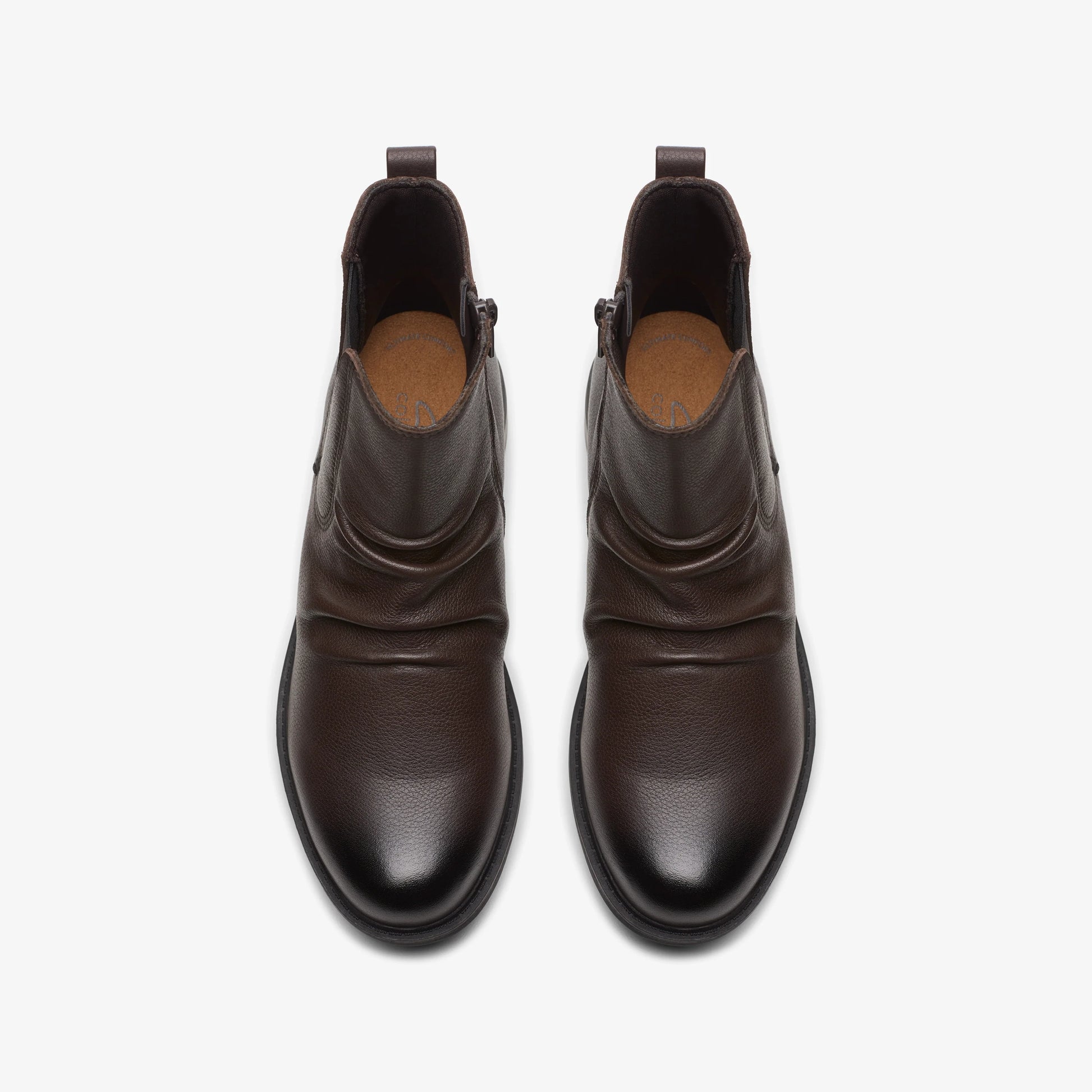 Botas De La Marca Clarks  Para Mujer Modelo Hearth Rose Dark Brown Lea En Color Marrón