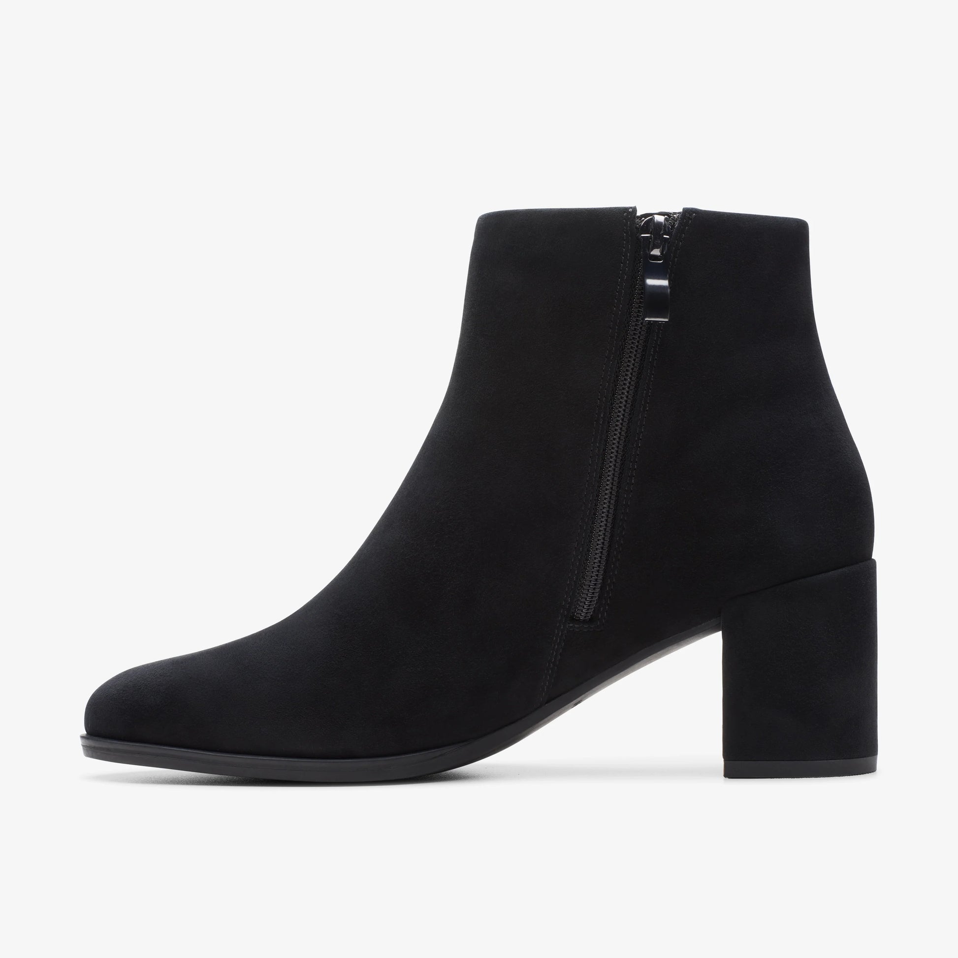 Botas De La Marca Clarks  Para Mujer Modelo Freva55 Zip Black Sde En Color Negro