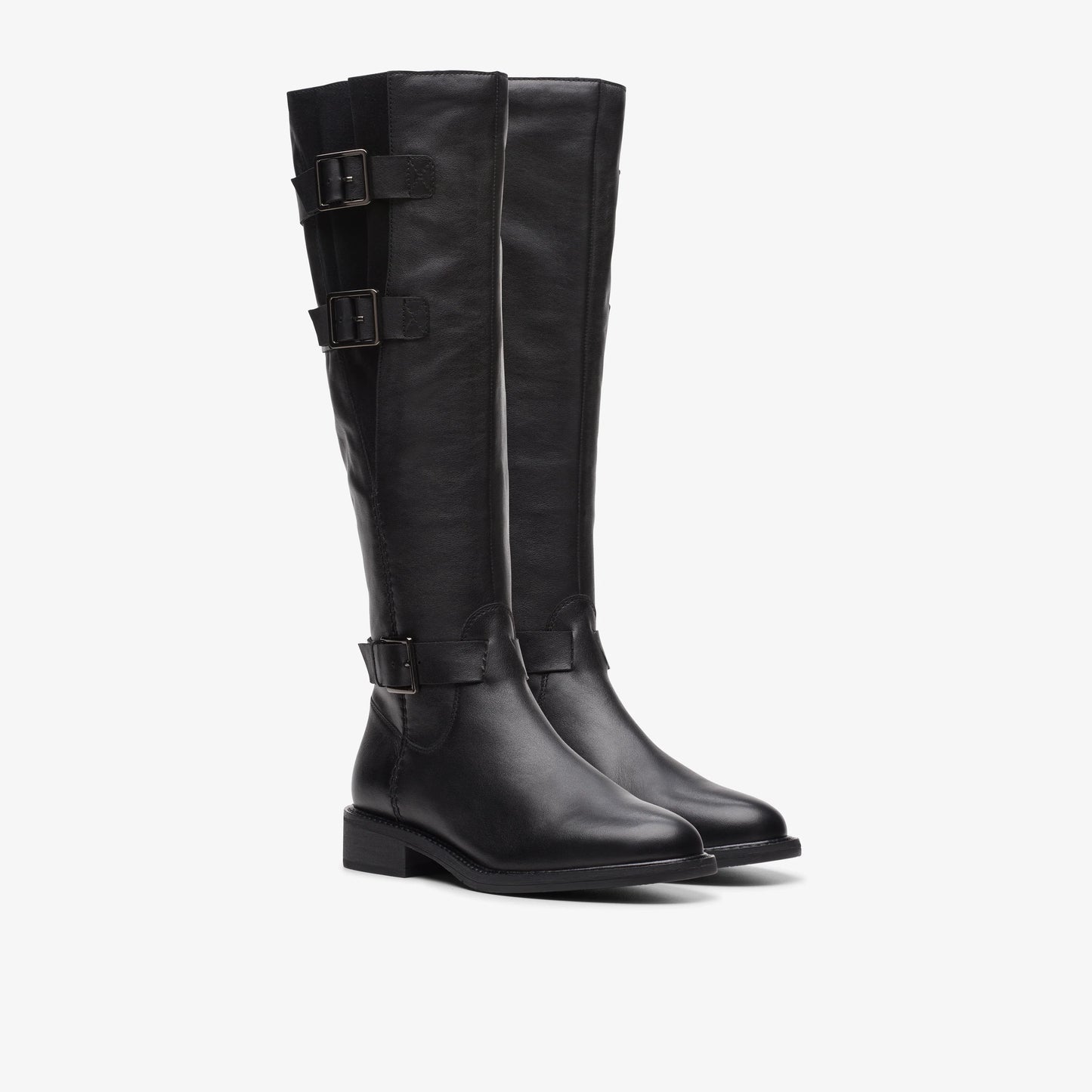 Botas De La Marca Clarks Para Mujer Modelo Cologne Up Black Leather En Color Negro