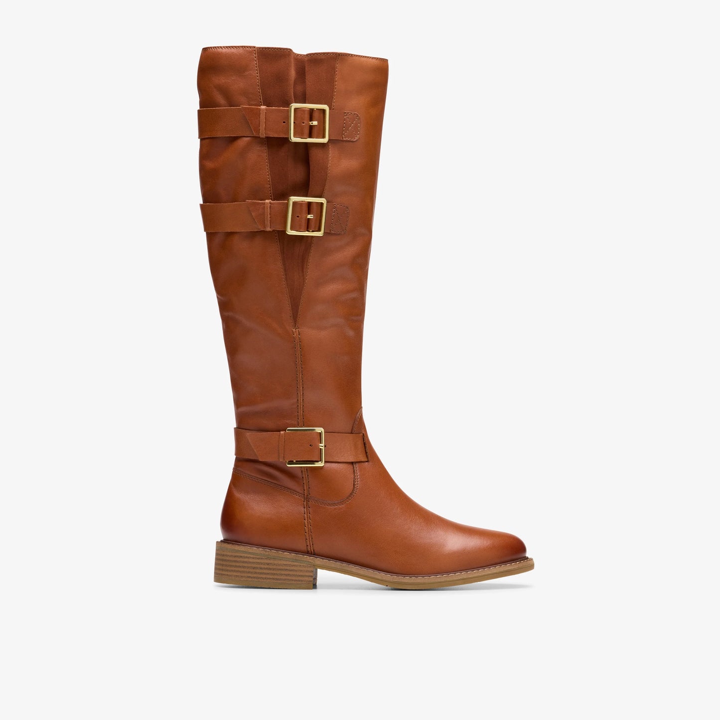 Botas De La Marca Clarks Para Mujer Modelo Cologne Up British Tan Lea En Color Beige