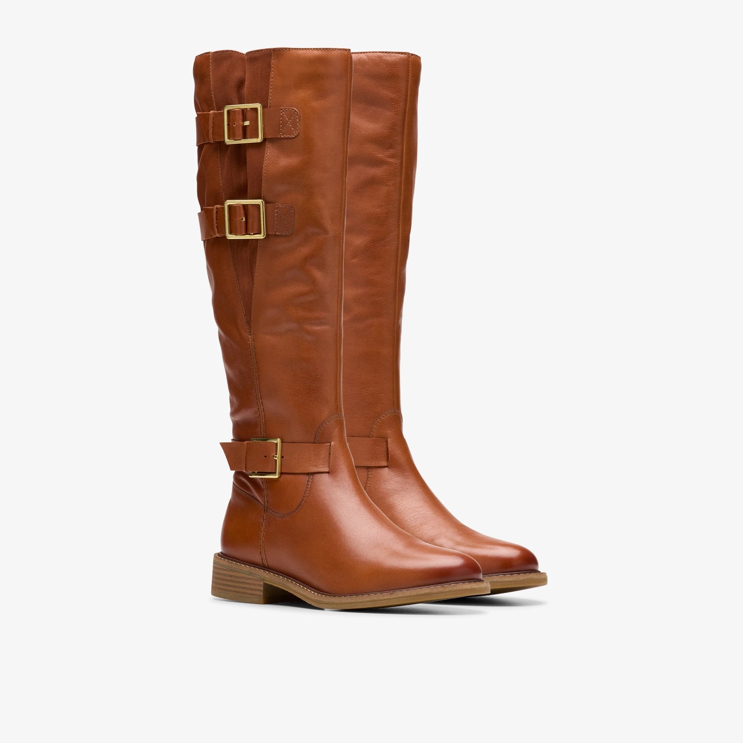 Botas De La Marca Clarks Para Mujer Modelo Cologne Up British Tan Lea En Color Beige