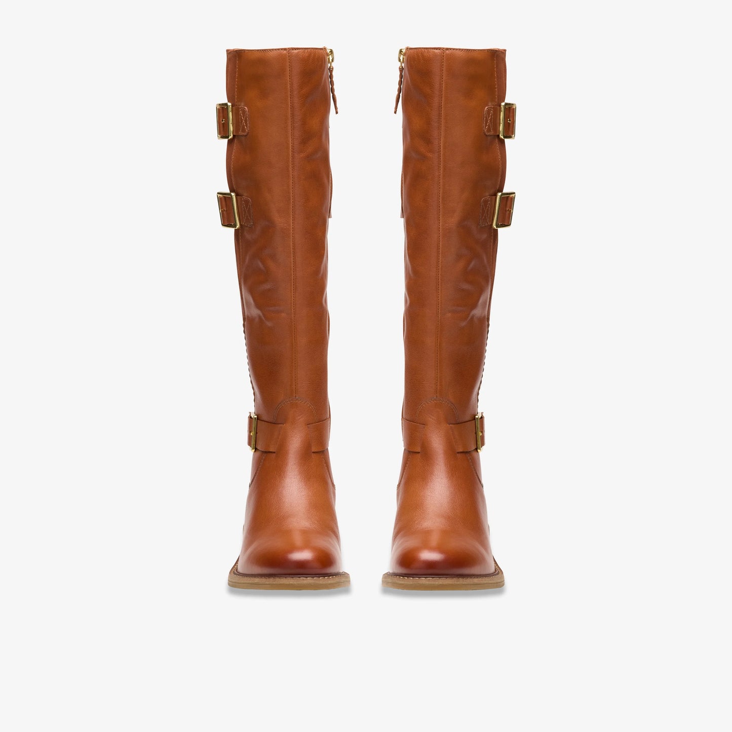 Botas De La Marca Clarks Para Mujer Modelo Cologne Up British Tan Lea En Color Beige