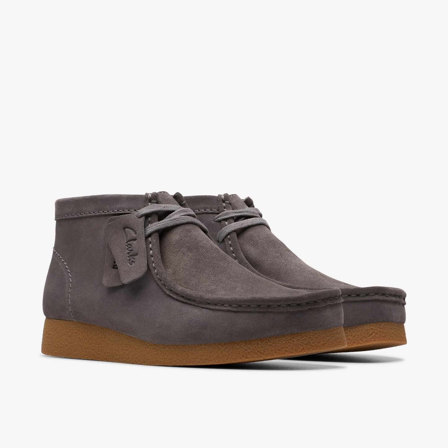 CLARKS | BOTINES | HOMBRE | WALLABEEEVO BT GREY SUEDE | GRIS