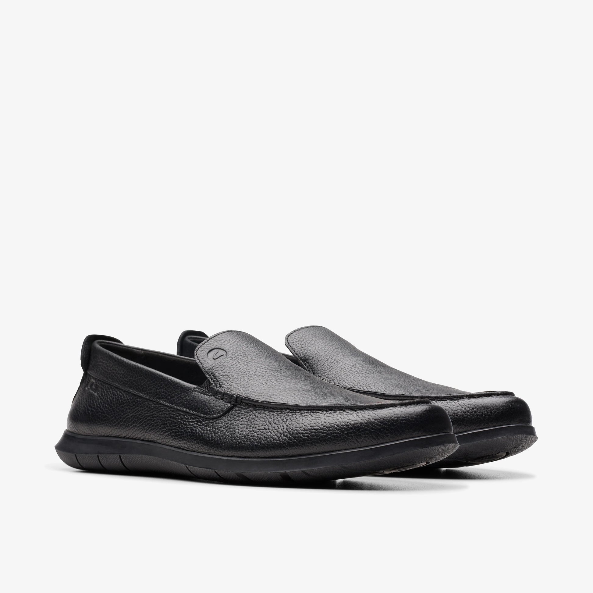Zapatos Casual De La Marca Clarks  Para Hombre Modelo Flexway Step Black Leather En Color Negro