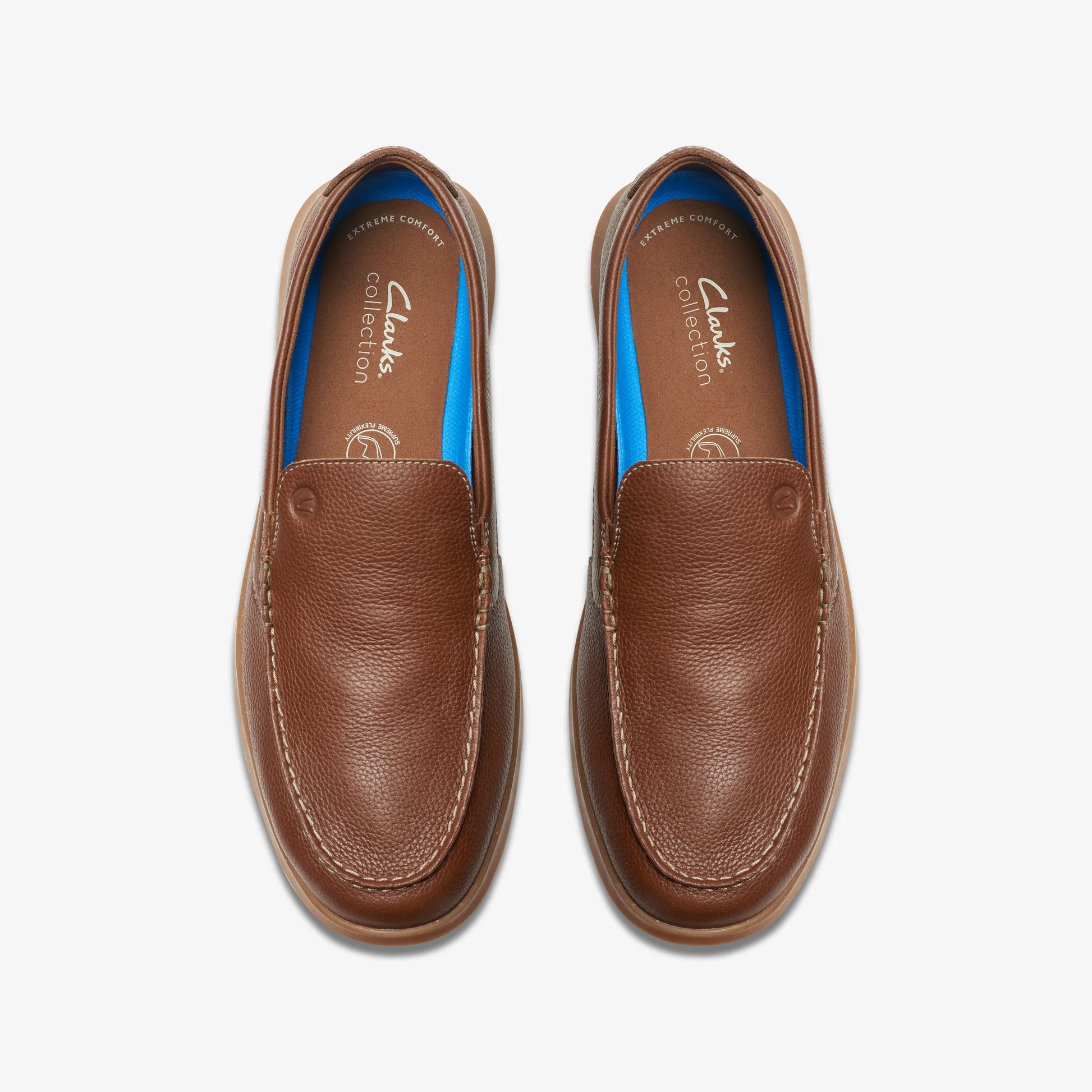 Zapatos Casual De La Marca Clarks  Para Hombre Modelo Flexway Step Light Brown Lea En Color Marrón