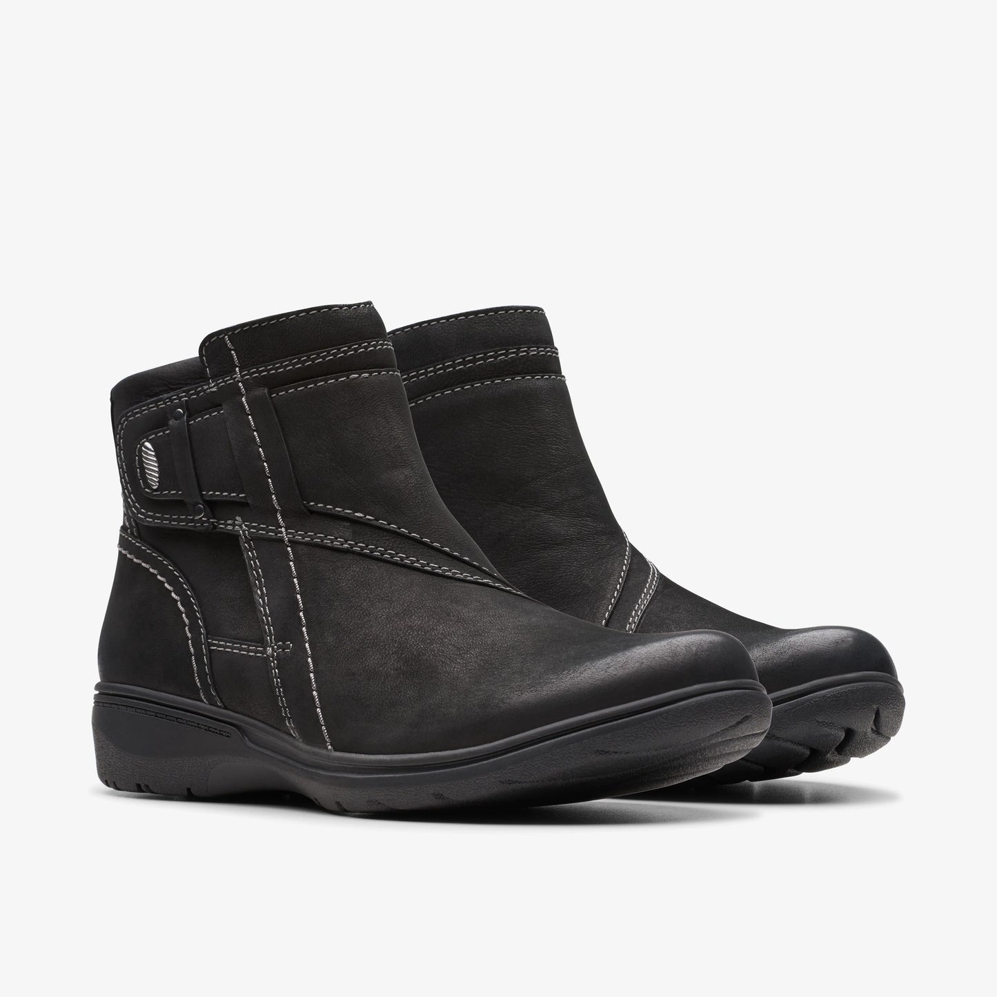 Botas De La Marca Clarks Para Mujer Modelo Carleigh Style Black Nubuck En Color Negro