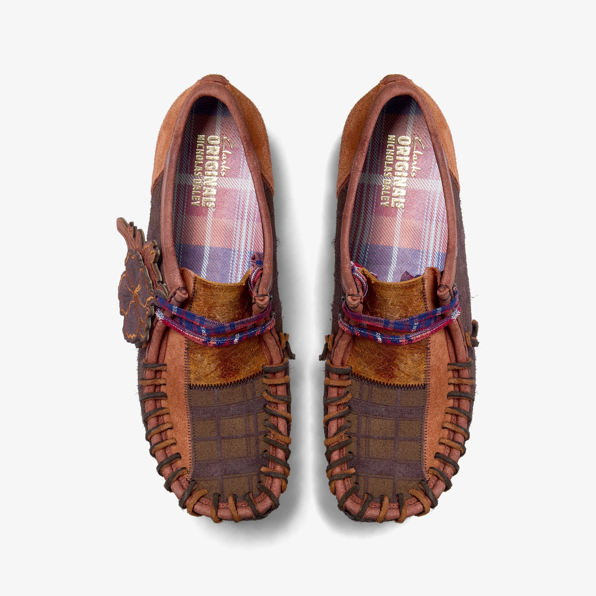 Zapatos Casual De La Marca Clarks  Para Hombre Modelo Wallabee Brown Combi En Color Marrón