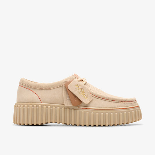 Zapatos Casual De La Marca Clarks  Para Mujer Modelo Torhill Bee Ecru Suede En Color Beige