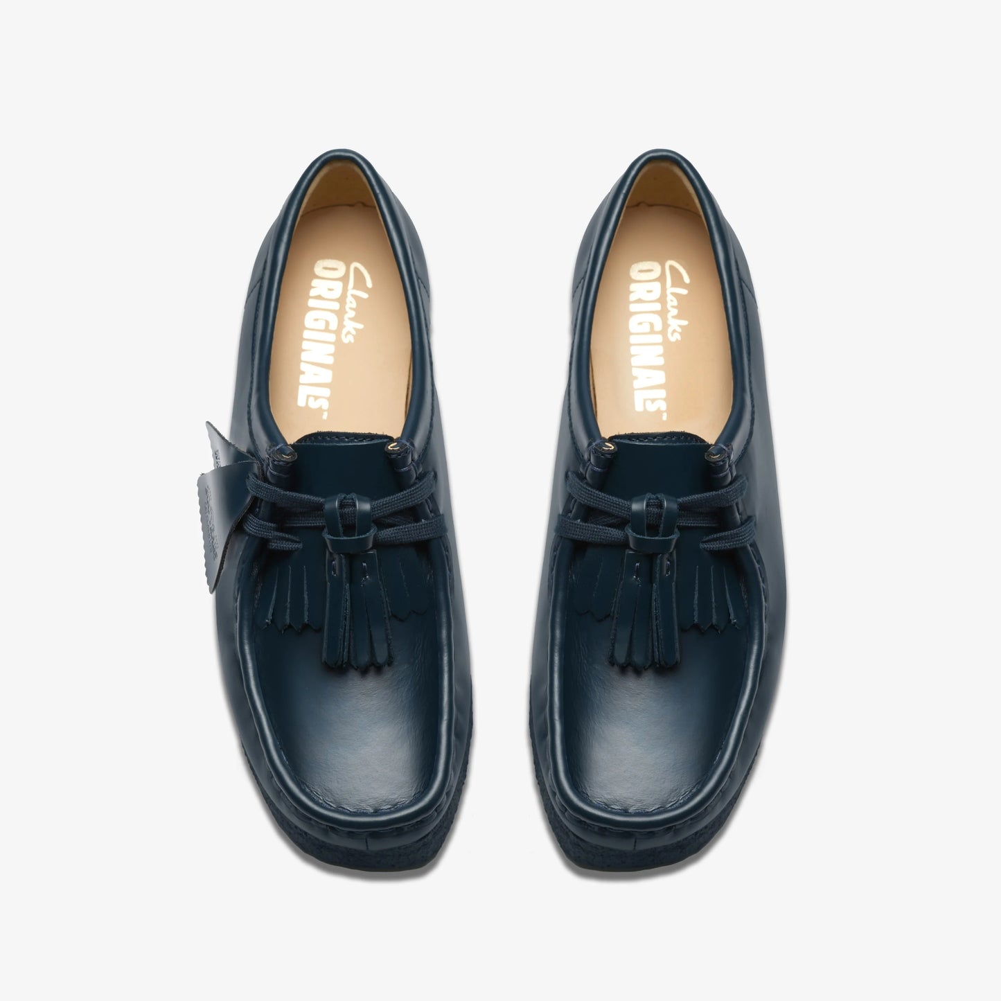 Sandalias De La Marca Clarks  Para Mujer Modelo Wallabee. Dark Teal Lea En Color Azul