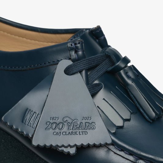 Sandalias De La Marca Clarks  Para Mujer Modelo Wallabee. Dark Teal Lea En Color Azul