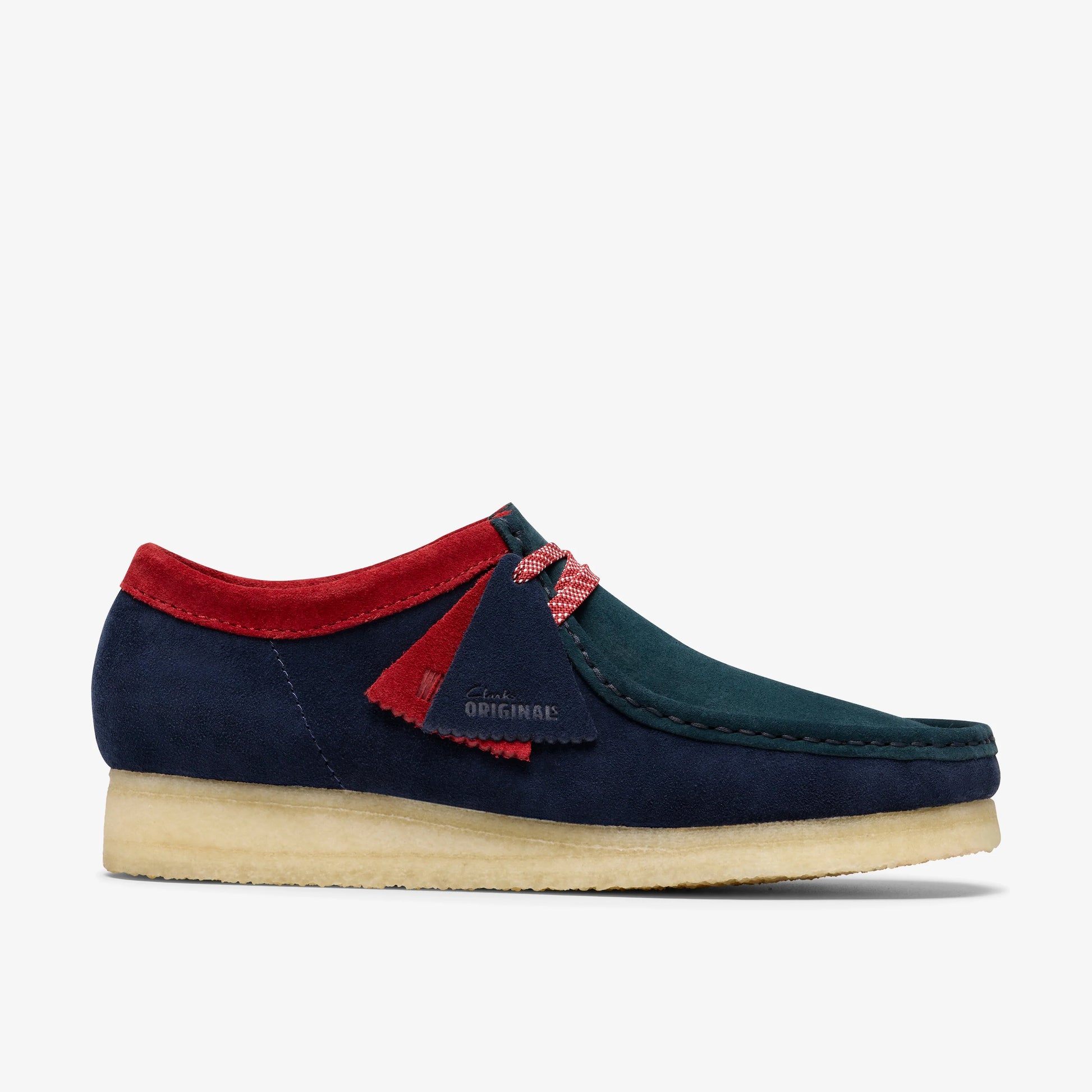 Zapatos Casual De La Marca Clarks  Para Hombre Modelo Wallabee Dark Teal Combi En Color Azul