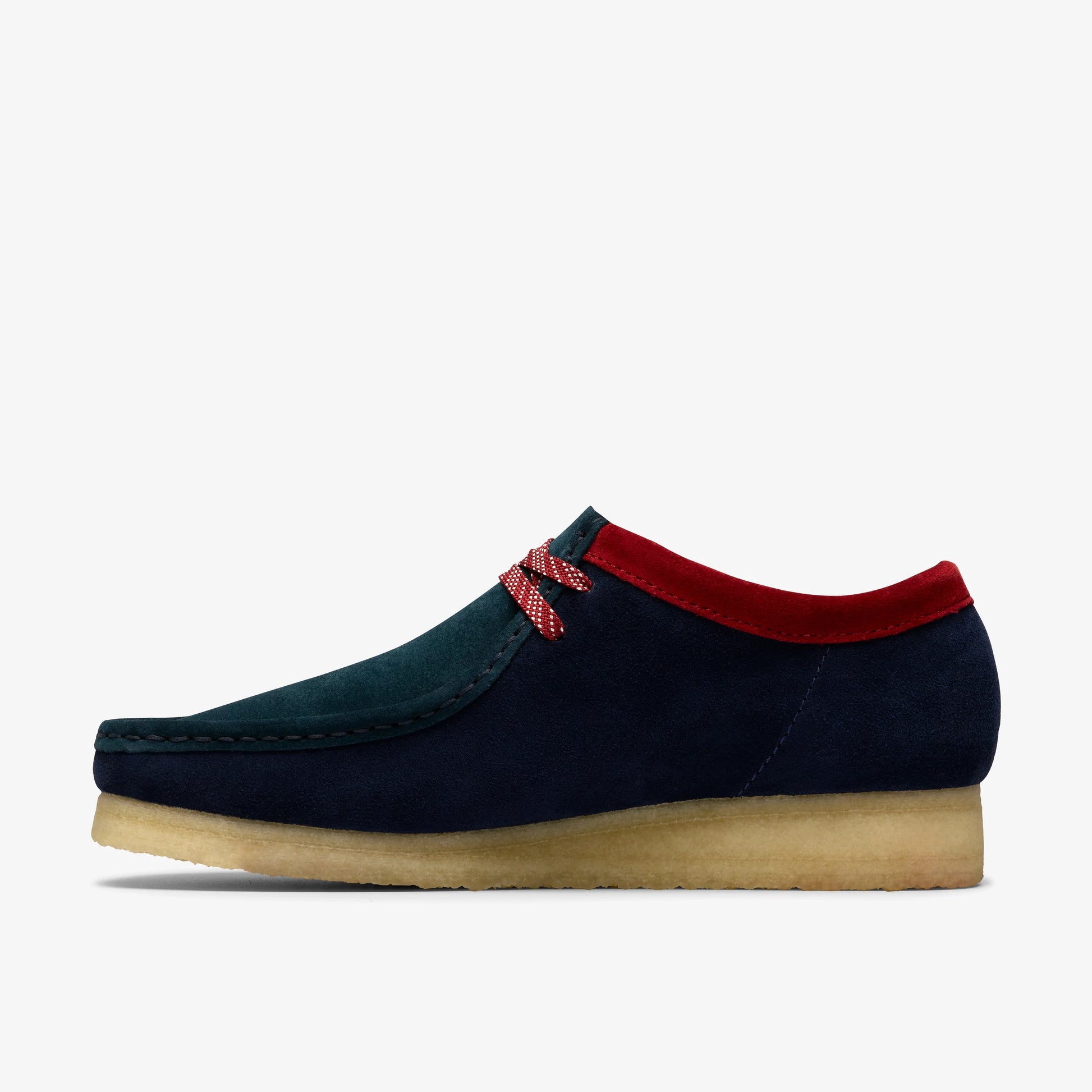 Zapatos Casual De La Marca Clarks  Para Hombre Modelo Wallabee Dark Teal Combi En Color Azul