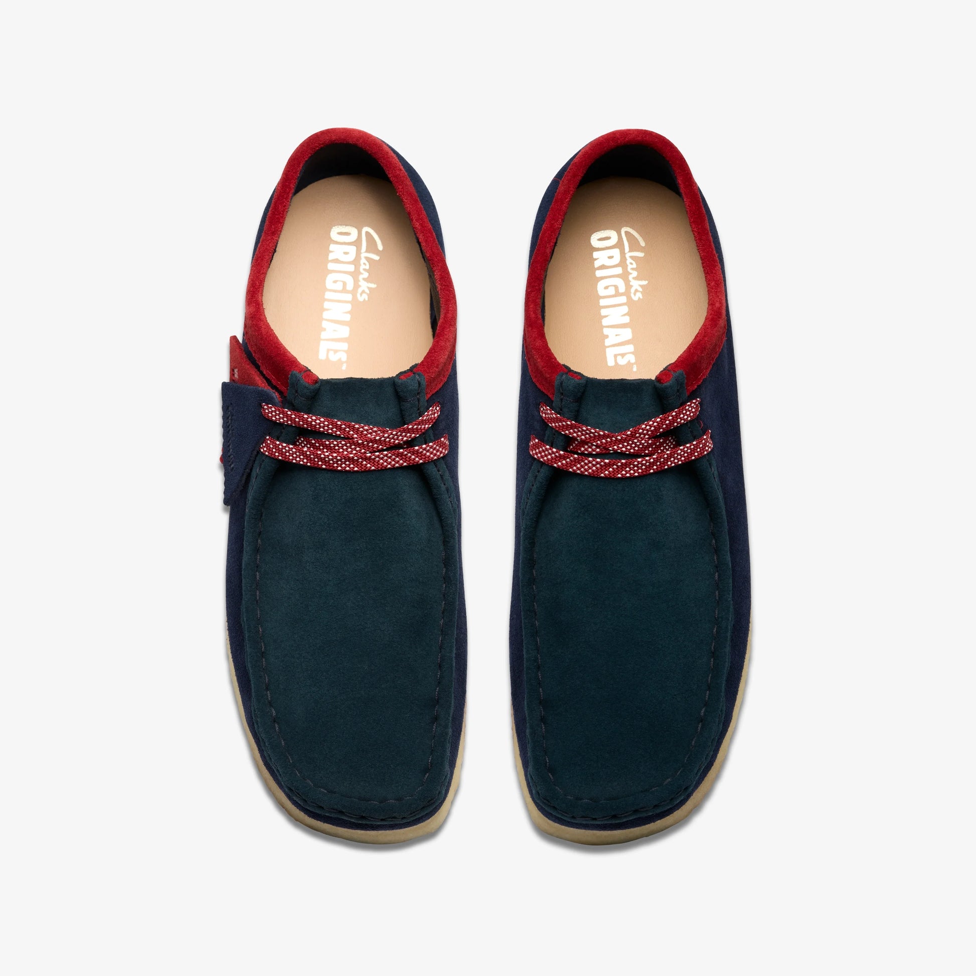 Zapatos Casual De La Marca Clarks  Para Hombre Modelo Wallabee Dark Teal Combi En Color Azul