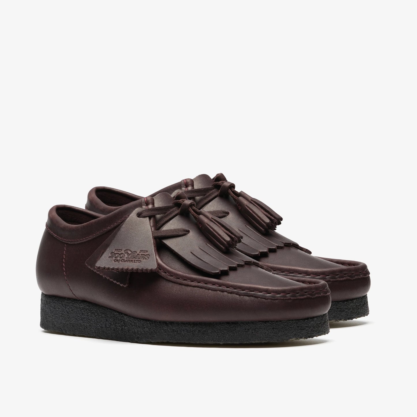 Zapatos Casual De La Marca Clarks Para Hombre Modelo Wallabee Purple Grape Lea En Color Lila