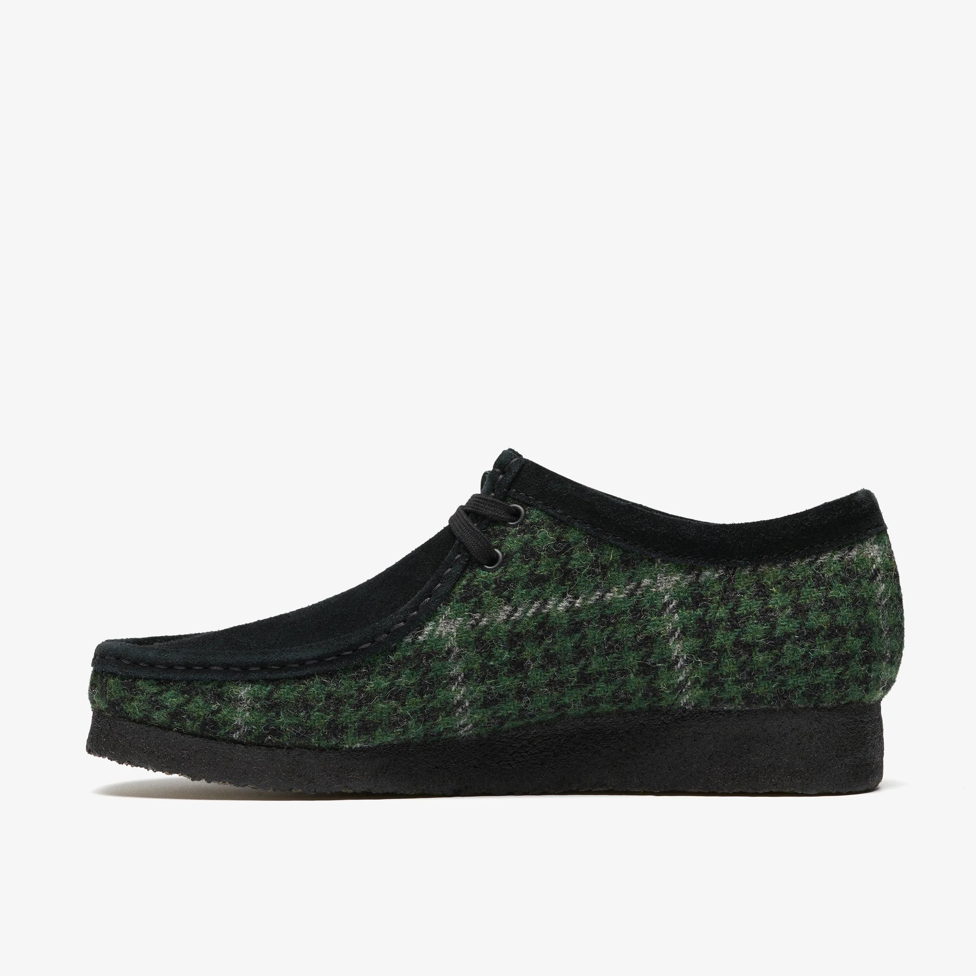 Zapatos Casual De La Marca Clarks  Para Hombre Modelo Wallabee Green Tweed Comb En Color Verde