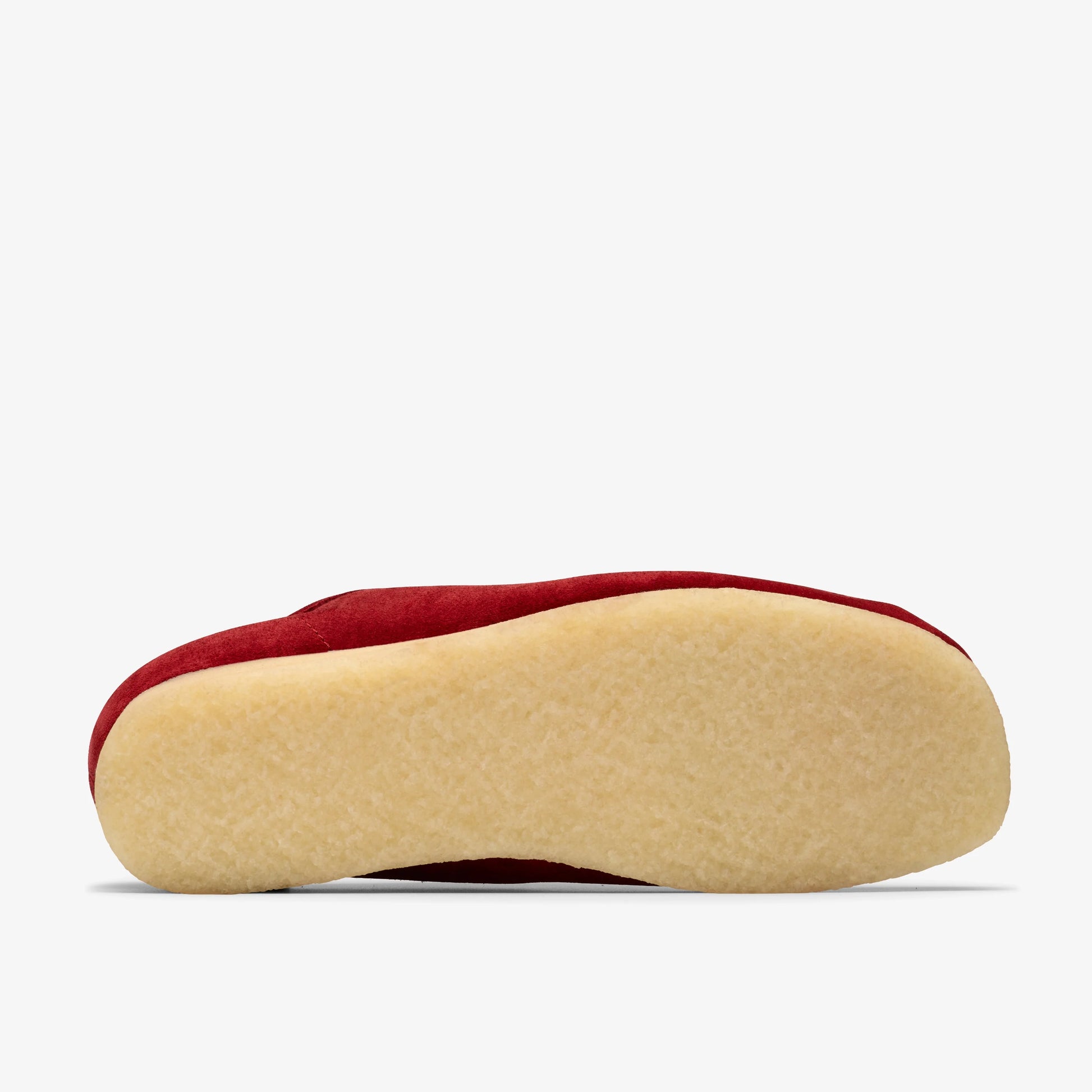 Zapatos Casual De La Marca Clarks  Para Hombre Modelo Wallabee Dark Red Suede En Color Rojo