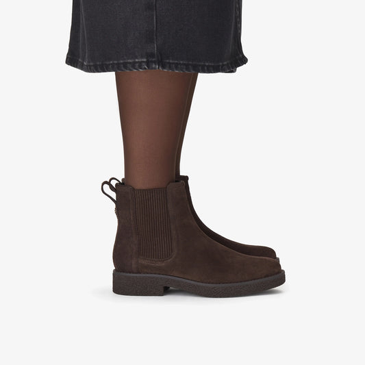 Botas De La Marca Clarks  Para Mujer Modelo Nella Top Dark Brown Suede En Color Marrón